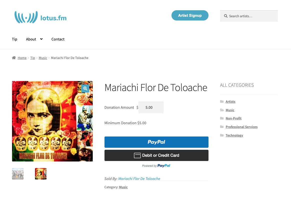 Lotus.fm Online Tipping Application
